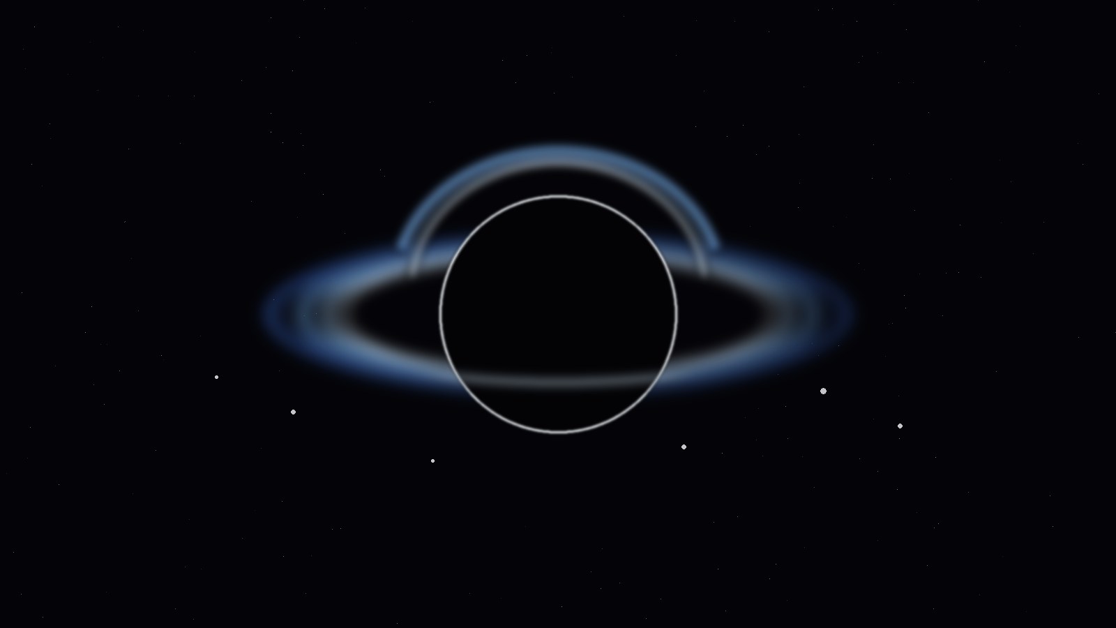 A black hole with a luminous accretion ring. Black hole content, the architecture at the centre of the thesis.